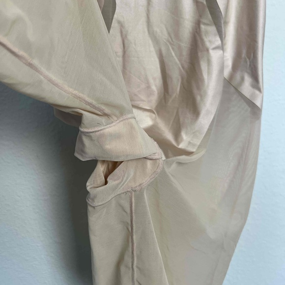 SPANX Haute Contour Open-Bust Mid-Thigh Shape BodySuit Sheer Beige Size Large - Picture 6 of 14